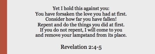 Revelation 2.4-5